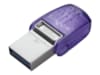 DataTraveler microDuo 3C 128 Go Clé USB Type-A / USB Type-C 3.2 Gen 1 (3.1 Gen 1) Violet