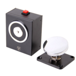 VENTOUSE MAGN.MURALE RONDE INCENDIE 12V/24V+BOUT.URGENCE