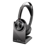 Poly Voyager Focus 2 MSTeams Certified USB-C-C Headset +USB-C/A Adapter +Charging Stand