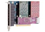 Carte de Voie Modulaire 8 Ports PCI 8 x Réseau RJ-45  8 x FXO Carte Plug-in (1TDM808EF)