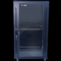 COFFRE INFORMATIQUE 18U 600*600*1000MM + ETAGERE + ROULETTE