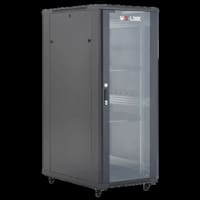 COFFRE INFORMATIQUE 27U 600*600*1400MM + ETAGERE + ROULETTE