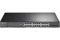 Tplink JetStream™ 28-Port Gigabit L2+ Managed Switch with 24-Port PoE+PORT: 24× Gigabit PoE+ Ports, 4× Gigabit SFP Slots, RJ45/Micro-USB Console PortSPEC: 802.3at/af, 384 W PoE Power, 1U 19-inch Rack-mountable Steel CaseFEATURE: Integration with Oma