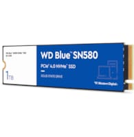 Disque Dur Interne WD SSD 1T Blue NVMe (SN580) M.2 2280 PCIe Gen4 x4 NVMe
