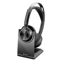 Poly Voyager Focus 2 MSTeams Certified USB-C-C Headset +USB-C/A Adapter +Charging Stand