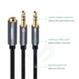 Câble Audio 3,5 mm Mâle vers 3,5 mm Femelle Noir 20898