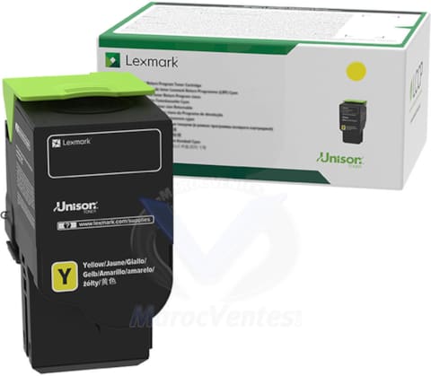Cartouche de Toner D'origine Lexmark CS/CX421 52x 62x Jaune 78C50Y0