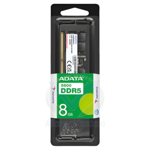 Barrette Mémoire ADATA SO-DIMM 8GB DDR5-5600MHz AD5S56008G-S