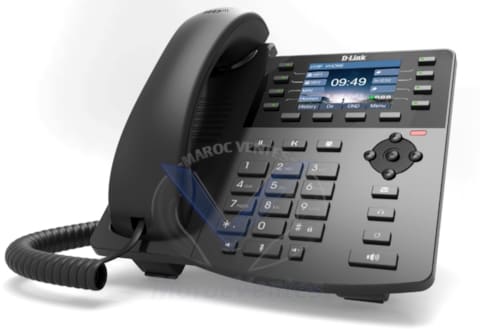 Téléphone IP LCD Couleur 2,8" SIP avec 1 Port PoE Gigabit DPH-150GE/F5