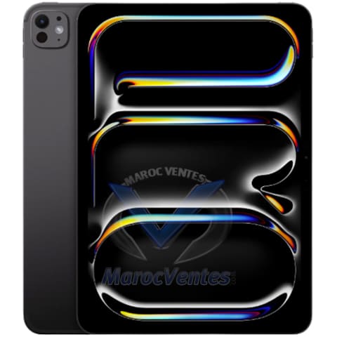 iPad Pro 11 pouces (2024) Wi-Fi + Cellulaire 256 Go avec Vitre Standard SPACE BLACK MVW13