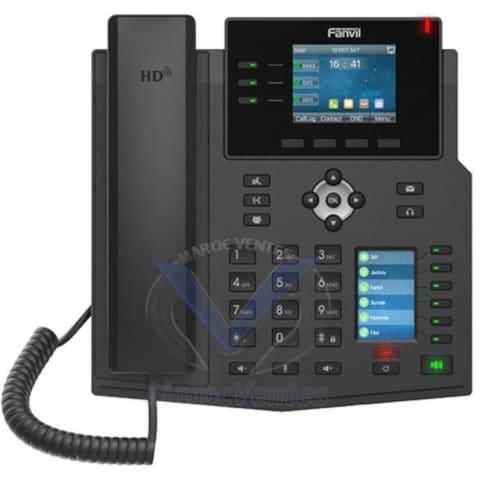 Téléphone IP Professionnel 12 Comptes SIP Double Ecran LCD Couleur X4U