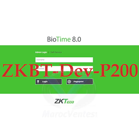 ZKBT-Dev-P200 GESTION DE LOGICIEL ZKTeco MSBTA006