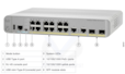 Switch Cisco Catalyst a 8 PoE Ports 10/100/1000 BaseT et 2 x SFP WS-C3560CX-8PC-SWS-C3560CX-8PC-S