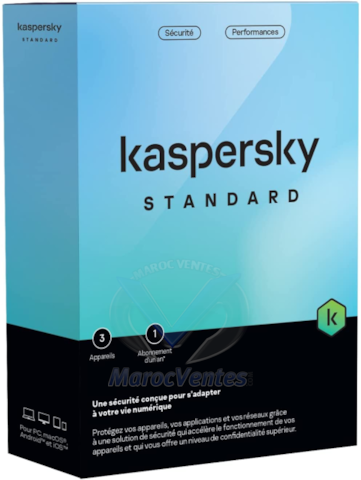 Antivirus Kaspersky Standard 3 Postes / 1 an KL10418BCFS-FFPMAG