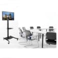 MEUBLE SUPPORT TV pour Ecrans Plats de 32 à 75 pouces Robuste avec Roulettes DGT22-T013