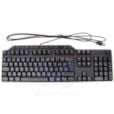Clavier noir professionnel Français (AZERTY), filaire, multimédia et USB 580-17671