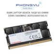ADATA DDR5 5600 MT/S SO-DIMM 16GB BARRETTE MÉMOIRE LAPTOP 12M AD5S560016G-S