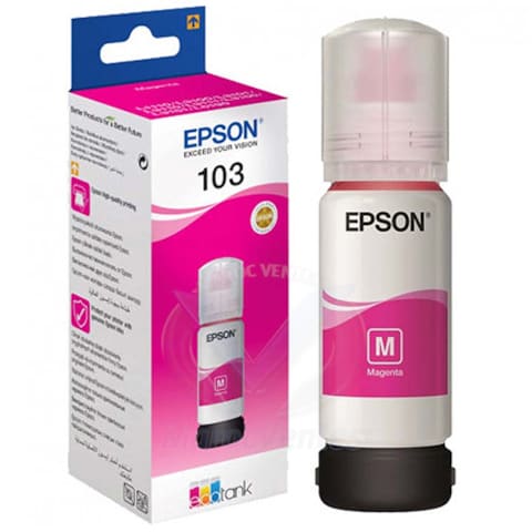 Bouteille d'encre 103 EcoTank Magenta C13T00S34A