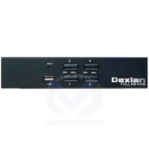 KVM SWITCH 4 PORTS HDMI 4K/ USB 2.0 -AVEC CÂBLES 061093