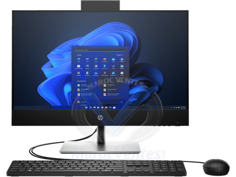 HP AIO ProOne 440 23.8 inch G9, Intel® Core™ i5-13500T (jusqu’à 4,8 GHz avec technologie Intel® Turbo Boost, 24 Mo de mémoire cache L3, 14 cœurs, 20 threads), 16 Go DDR4 3200, 512 Go SSD PCIe® NVMe M.2, Intel® UHD Graphics, Graveur DVD/RW, Ecran 23.8" FH