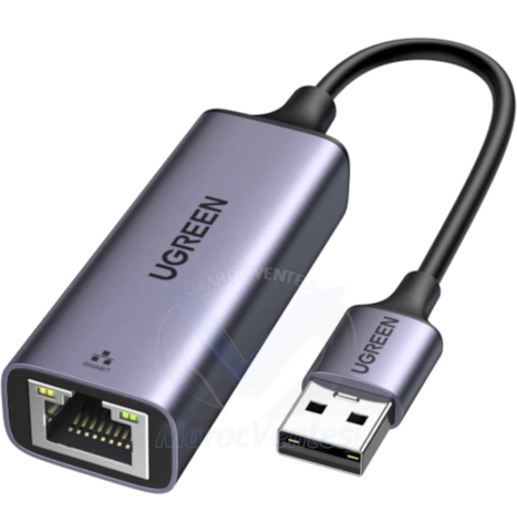 Adaptateur Ugreen Aliminium USB 3.0 vers RJ45 Ethernet gigabit (50922) 50922