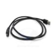 USB-A to USB-C communications and charging cable. The cable has a length of approximately 1 meter or 3.25 feet. Can be used with USB Cigarette lighter adapter (CHG-AUTO-USB1-01) for in-vehicle charging. CBL-TC5X-USBC2A-01