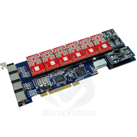 Asterisk Cards can support 16 analog lines ZA16P