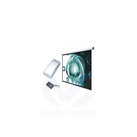 ECRAN DE PROJECTION Visiotek MURAL AUTOMATIQUE 2X2 MÈTRES VT-200X200E