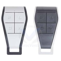 Paire de Télécommande 4 Canaux 433MHz Couleur Inversé Gris/Gris Clair
