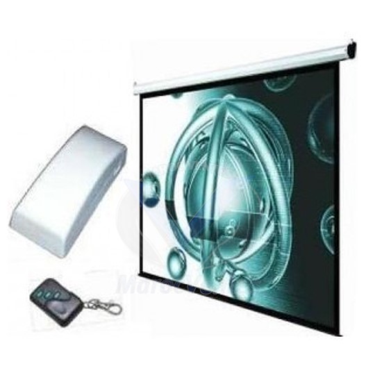 ECRAN DE PROJECTION MURAL AUTOMATIQUE 2X2 MÈTRES 2x2M ELEC