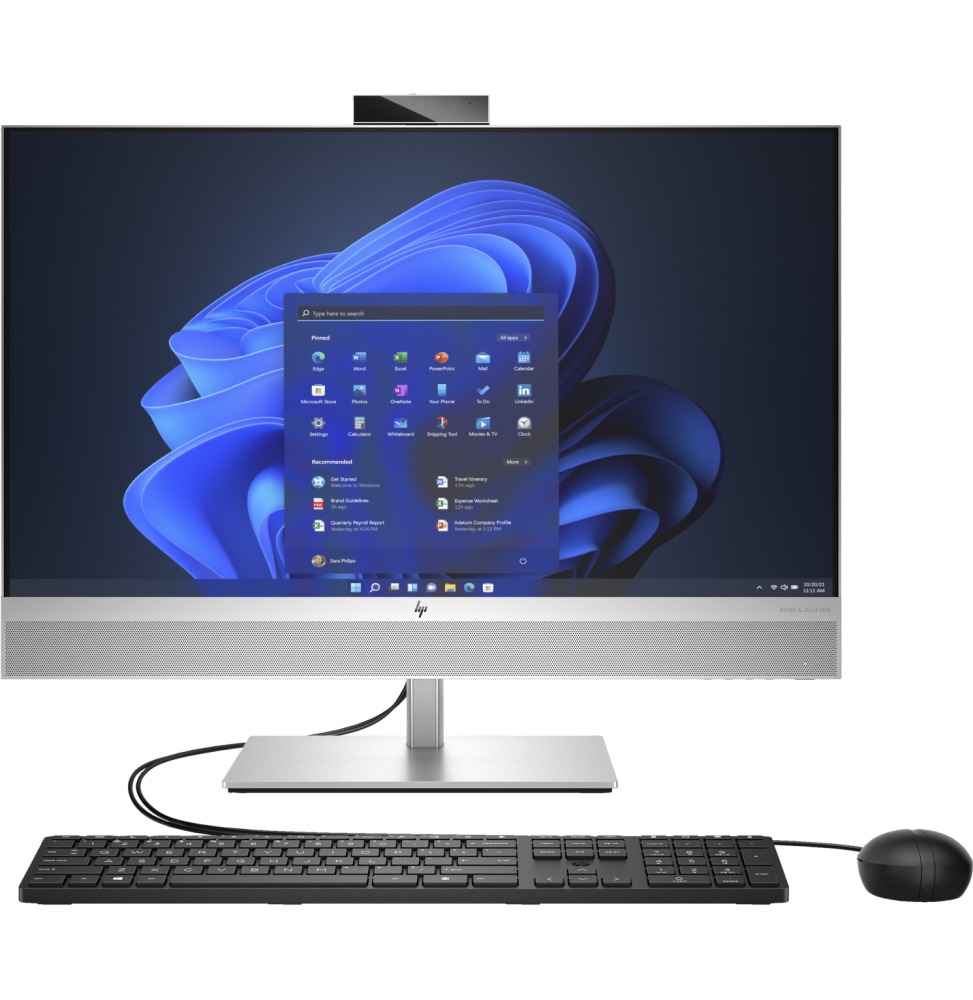 PC Bureau EliteOne 870 G9 AIO i7 27" FHD (68,6 cm ) 16GB 512 SSD W11 Pro 628K0ET