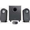 Haut-parleurs pour Ordinateur Bluetooth LOGITECH Z407 avec Subwoofer et Commande sans Fil - GRAPHITE