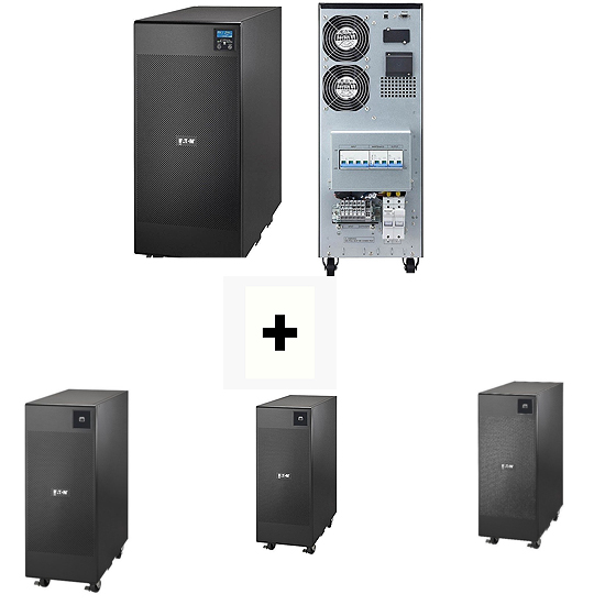 Pack Onduleur Online Double Conversion 9E 10KVA  + 3  BATTERIE EXTENSION 9E 10KVA EBM 240V 9E10KI+3 X 9EEBM240