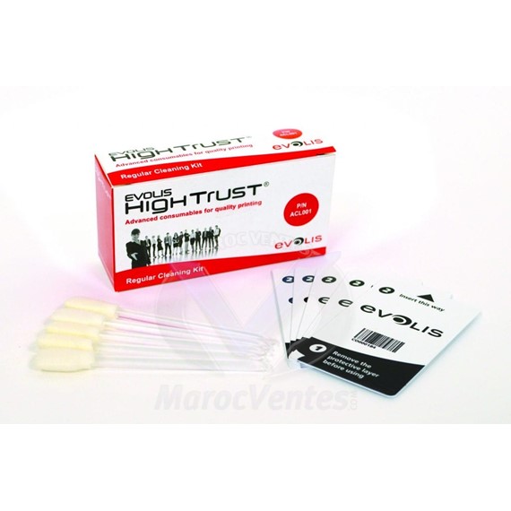 Kit de Nettoyage Standard pour Imprimante Agilia (5 cartes + 5 tiges) ACL013