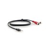 Câble Adaptateur : Mini–Jack 3.5mm (M) vers 2 x RCA (M)