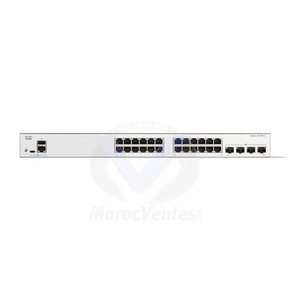 Catalyst 1300-24T-4G  Commutateur  24 Ports  10/100/1000 + 4 ports SFP 1GE Géré C1300-24T-4G