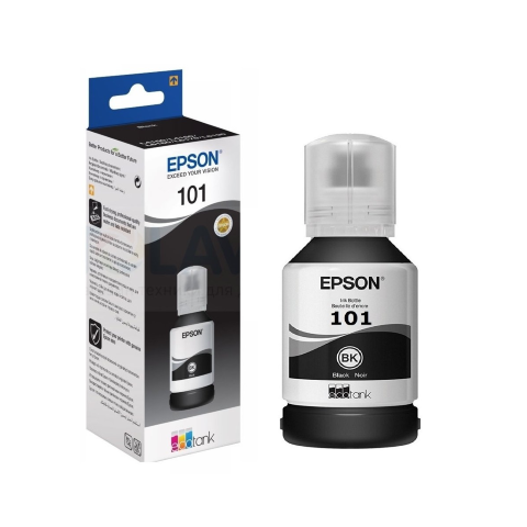 Bouteille d'encre Epson 101 Noir EcoTank d'origine C13T03V14A
