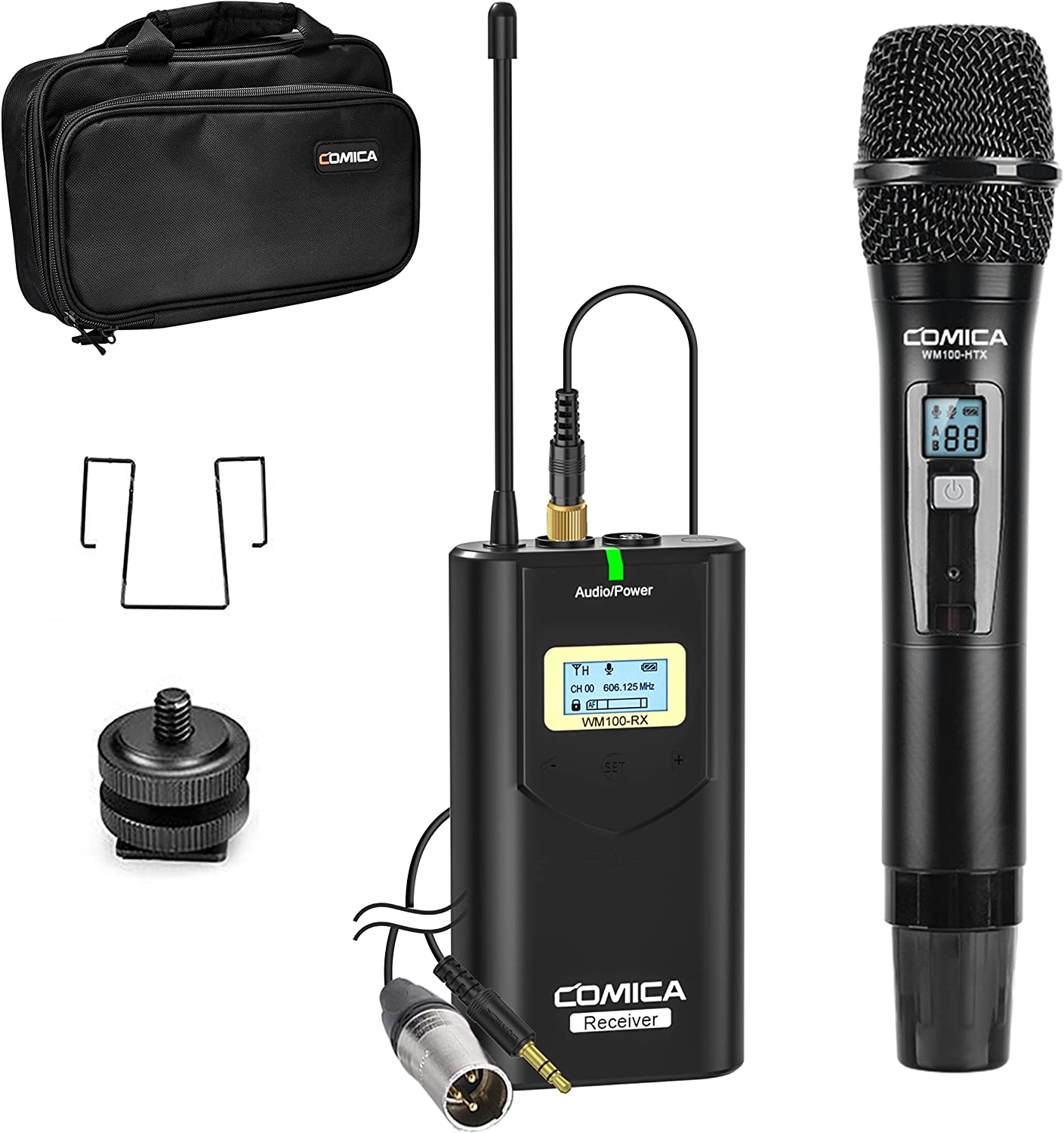 SYSTÈME DE MICROPHONE SANS FIL À DOUBLE CANAL UHF WM100H