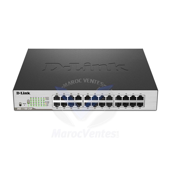Smart Switch 24 Ports Gigabit PoE Boitier Méttalique DGS-1100-24P