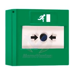 DECLENCHEUR REARMABLE D'URGENCE VERT POUR C.A DI-AR1
