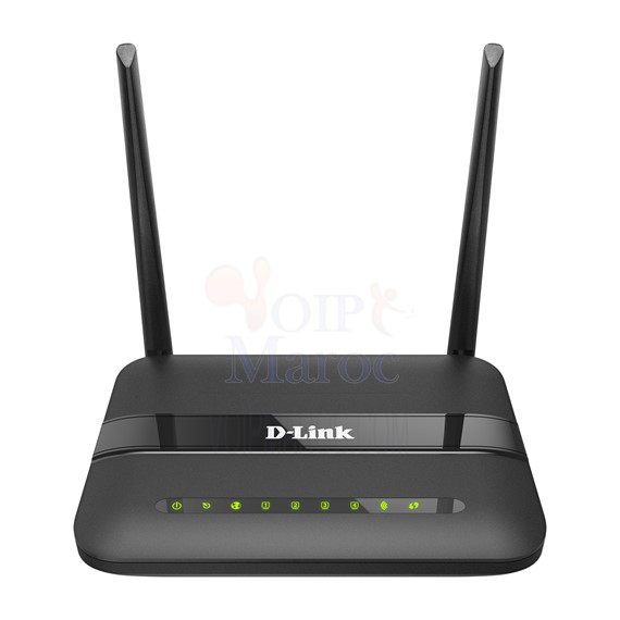Routeur Modem sans fil N 300 ADSL2 / 2 + 11AC 300MBPS avec ports LAN 4x10 / 100 Mbps DSL-124/EE