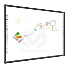 EIBOARD TABLEAU BLANC INTERACTIF TACTILE AU DOIGT ET AU STYLET 96 POUCES