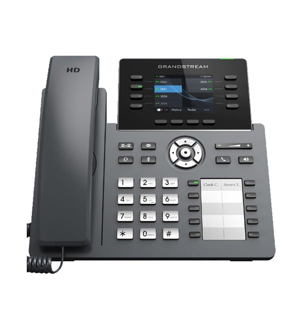 Téléphone IP 4 Comptes SIP Professionnel 8 Lignes Ecran LCD Couleur Rétroéclairé de 2,8"