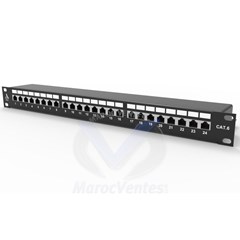 PANNEAU DE BRASSAGE 24 PORTS CAT6E