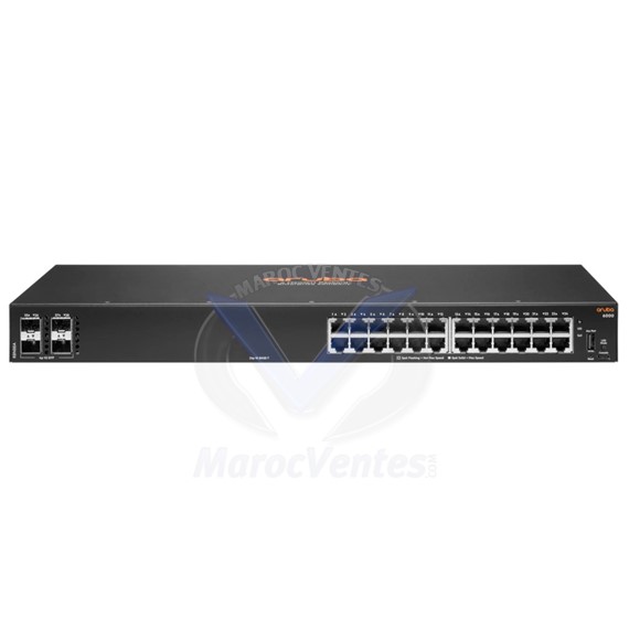 Switch Administrable Aruba 6000 24G 24 Ports 10/100/1000 4SFP Géré L3 R8N88A