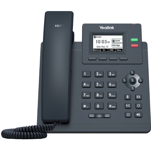 Téléphone IP de Bureau avec Jusqu'à 2 Comptes SIP SIP-T31P