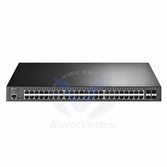 Tplink JetStream™ 52-Port Gigabit L2+ Managed Switch with 48-Port PoE+PORT: 48× Gigabit PoE+ Ports, 4× Gigabit SFP Slots, RJ45/Micro-USB Console PortSPEC: 802.3at/af, 384 W PoE Power, 1U 19-inch Rack-mountable Steel CaseFEATURE: Integration with Oma