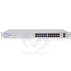 UniFi Switch PoE+ Gigabit 24 Ports 250W (2) Ports 1G SFP Géré 1U Argent