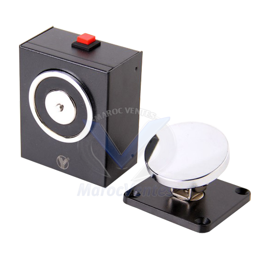 VENTOUSE MAGN.MURALE RONDE INCENDIE 12V/24V+BOUT.URGENCE YD604