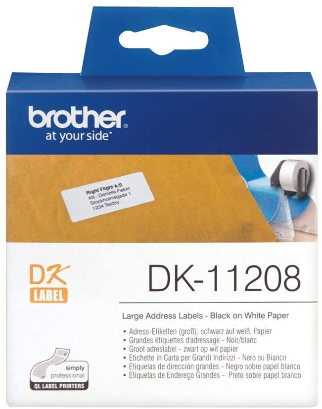 Rouleau d'étiquettes, original | noir sur blanc | 38 x 90 mm dk11208